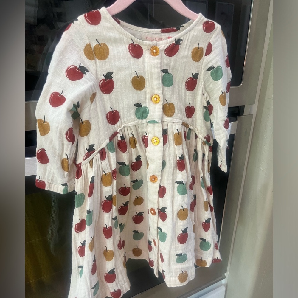 Pink Chicken Apple Print 🍎🍏